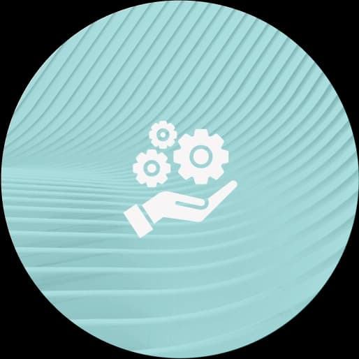 Data Management circular icon