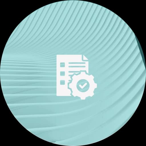 Project Management circular icon